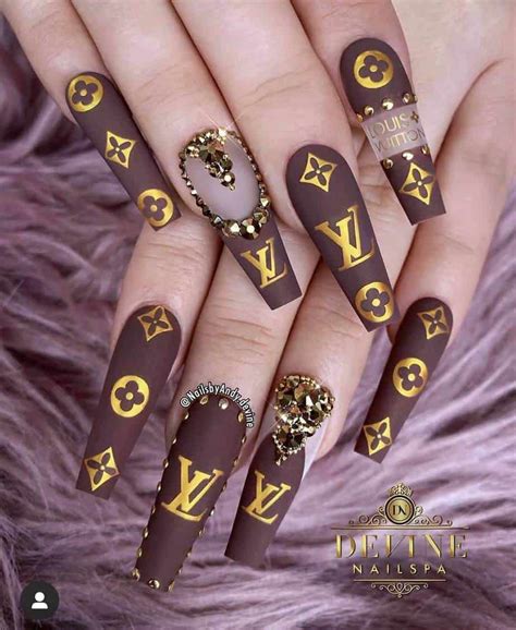 louis vuitton nail art|louis vuitton acrylic nails.